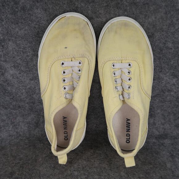 Old Navy Shoes Kids 12 Slip On Sneakers Casual Canvas Morning Sunshine Trainers - Picture 6 of 11